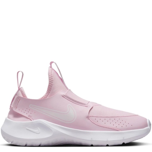 Nike Other - Nike Flex Runner 3 Kids Pink Slip-On Sneakers 2.5 y